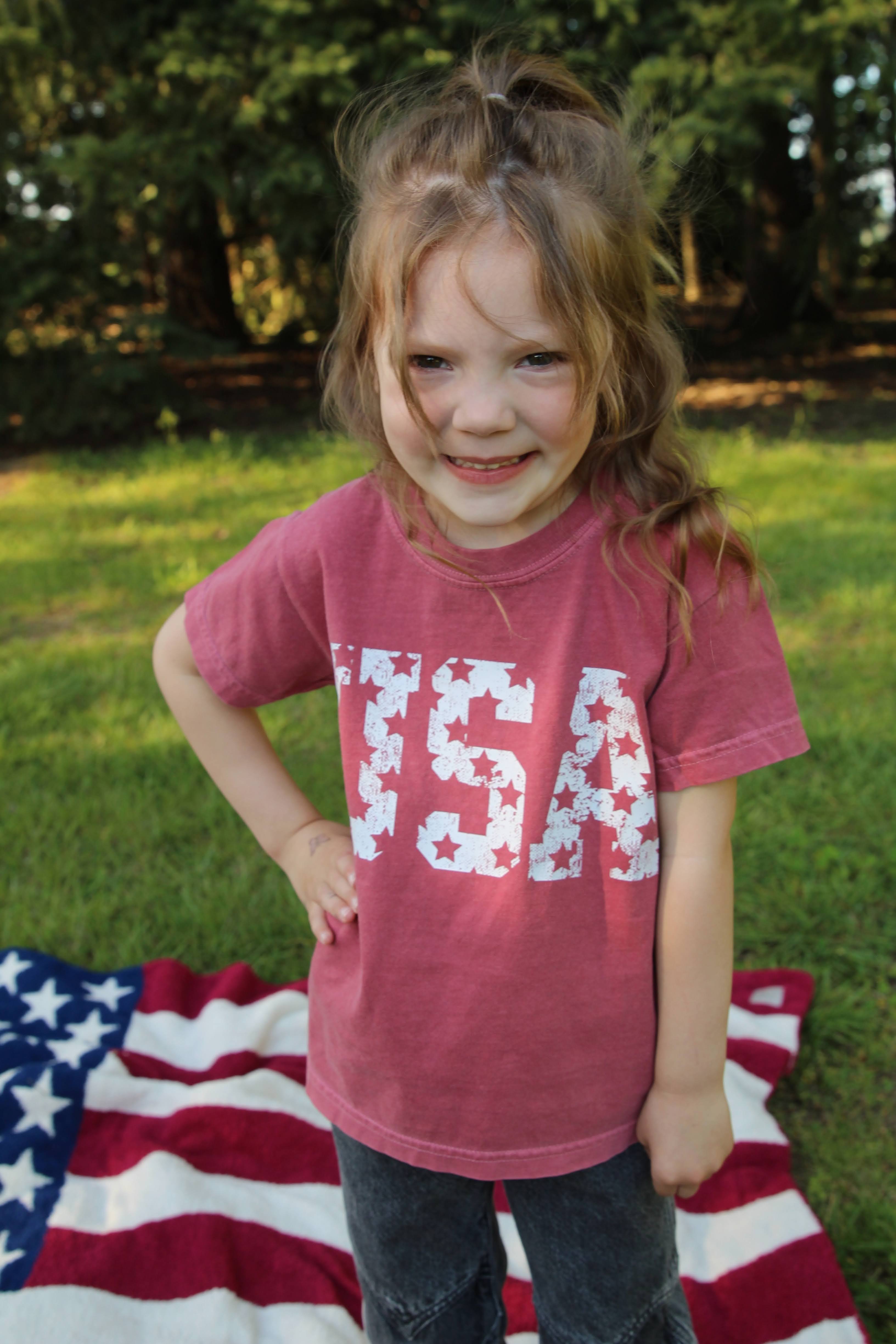 USA STARS - UNIVERSAL TEE FOR BOY OR GIRL