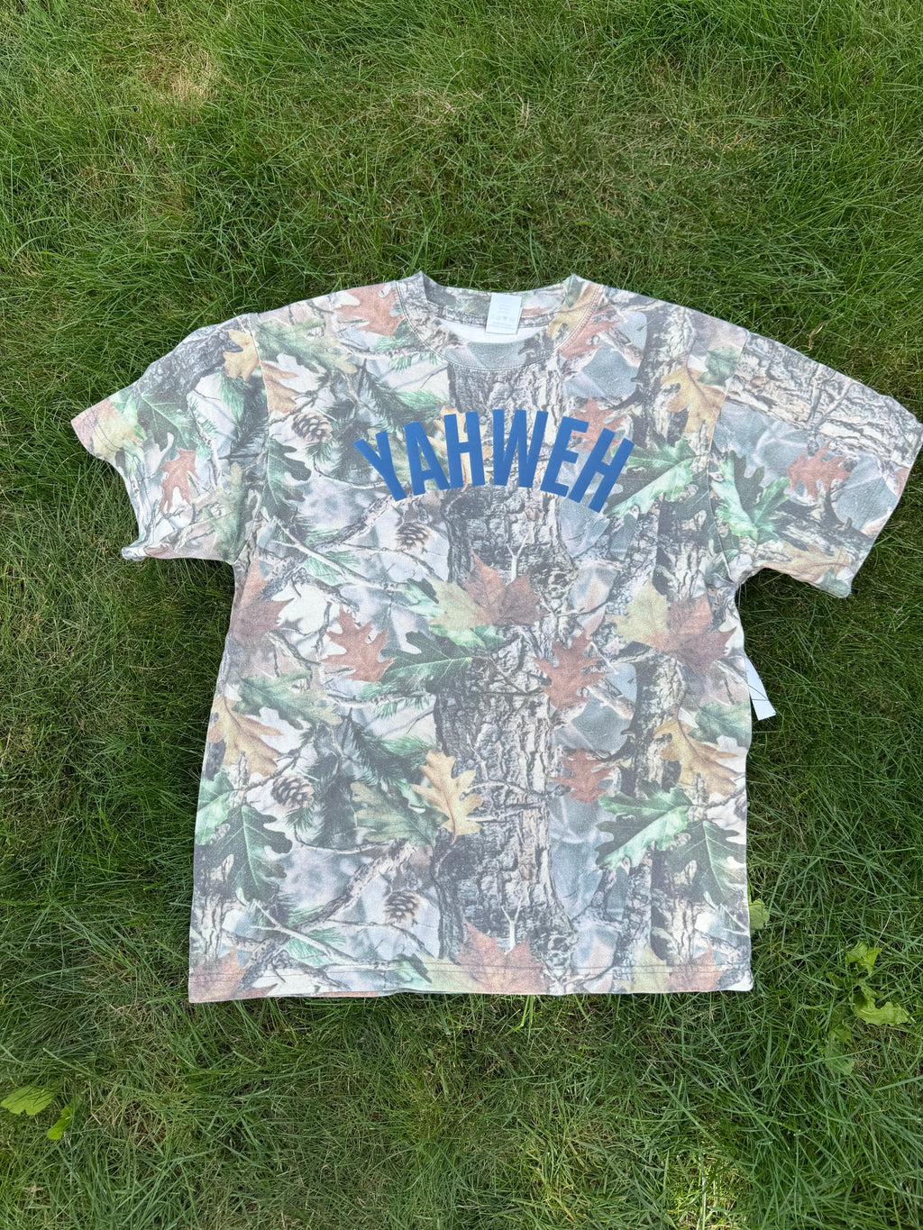 Green Camo Tee -YAHWEH