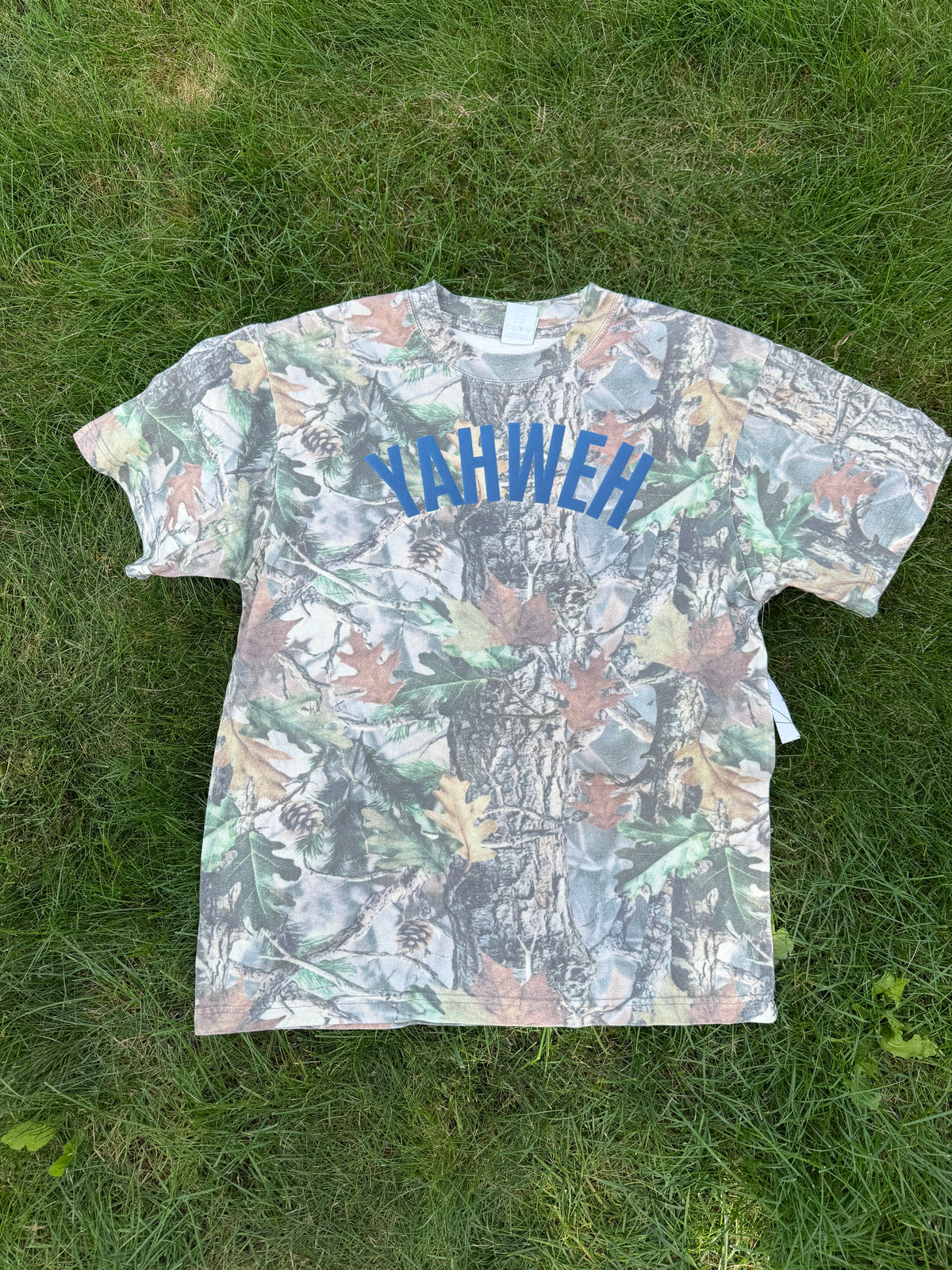 Green Camo Tee -YAHWEH