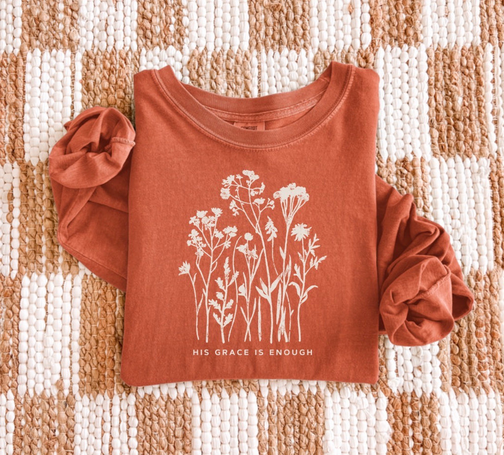 His Grace Is Enough - Longsleeve Tee