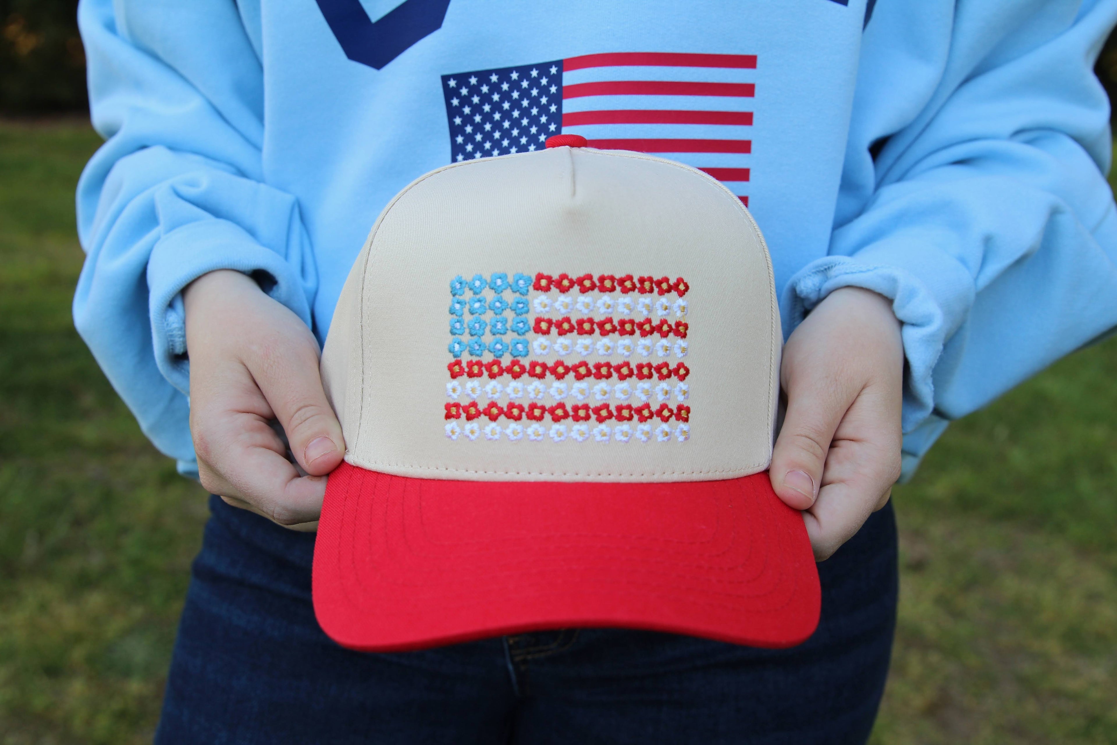 AMERICAN FLAG HAT