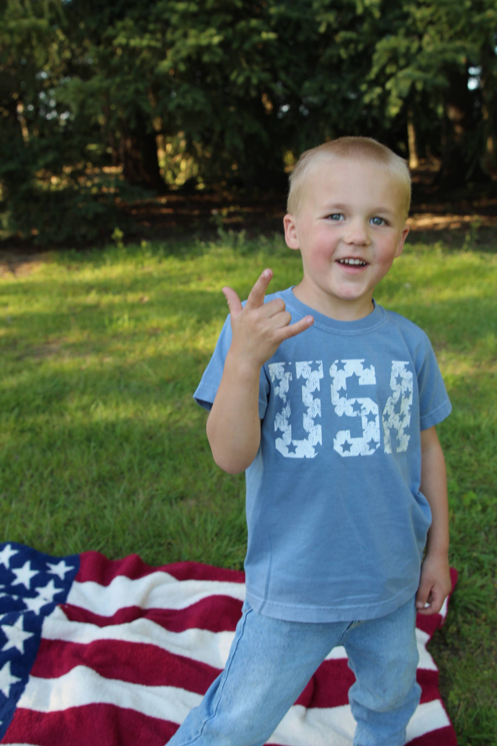USA STARS - UNIVERSAL TEE FOR BOY OR GIRL