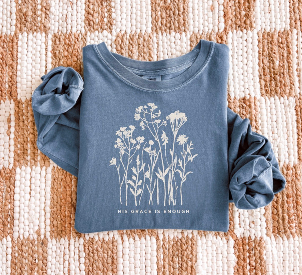 His Grace Is Enough - Longsleeve Tee